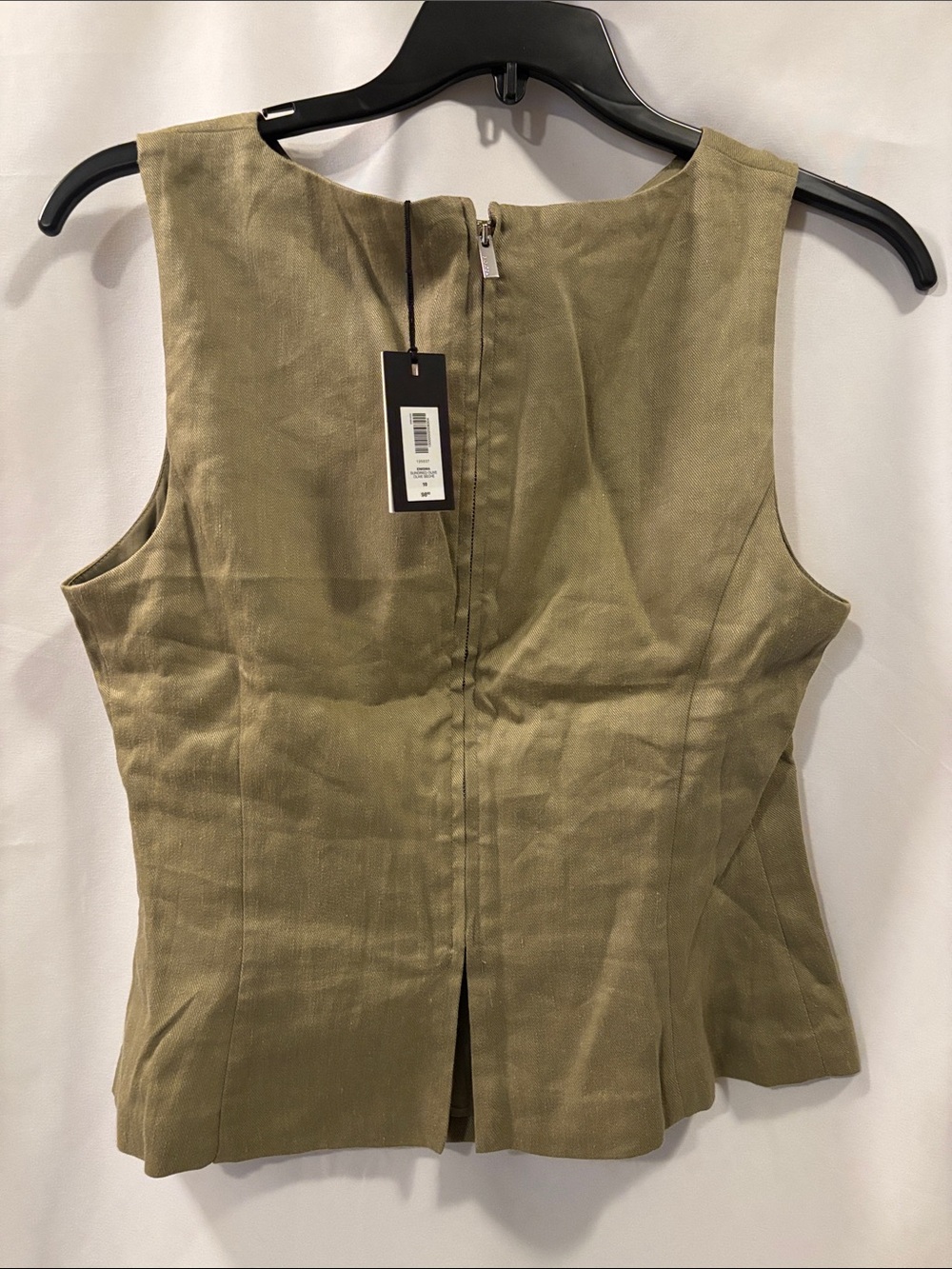 NWT Babaton Olive Sleeveless Top - size 10 - Picture 3 of 14